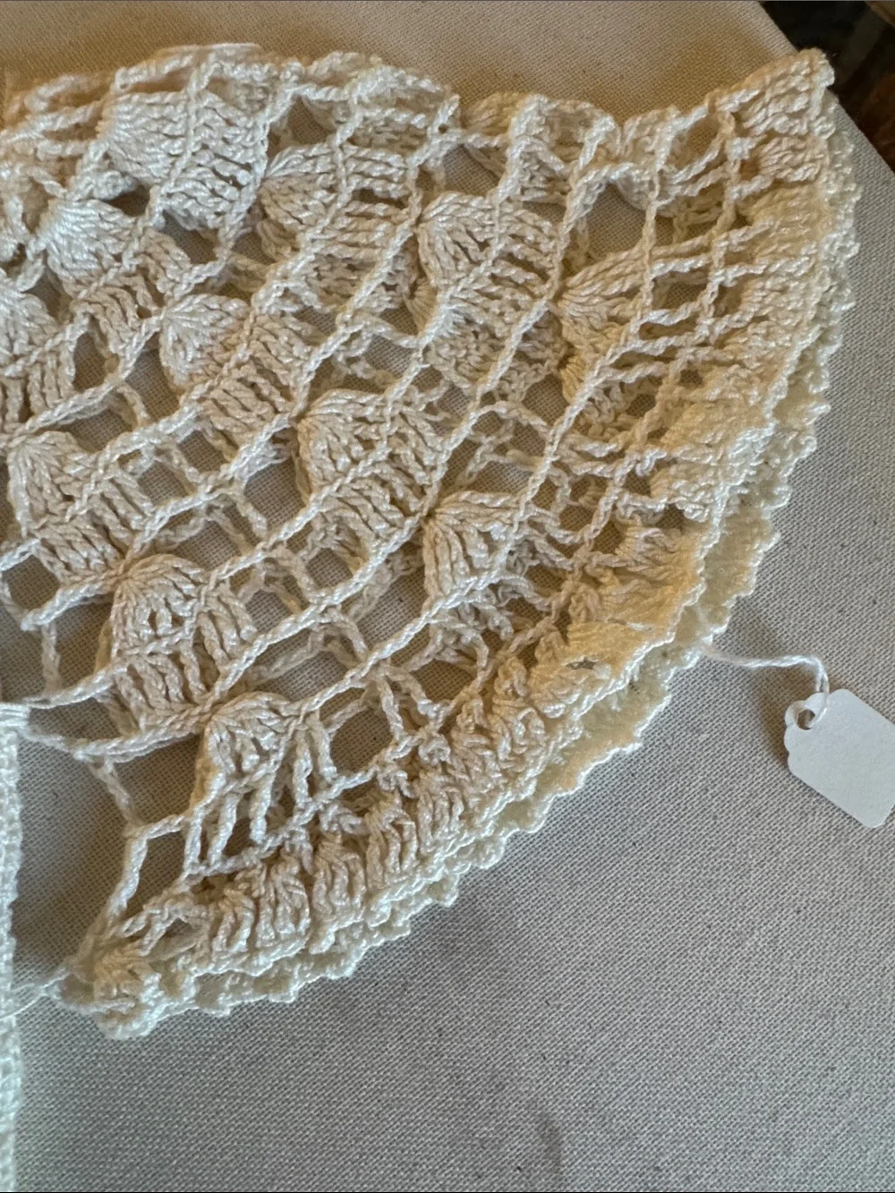 Vintage Hand Crocheted Baby Bonnet